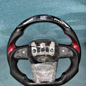 Dodge Charger 2015-2023 Vicrez Carbon Fiber Steering Wheel + LED Dash Display