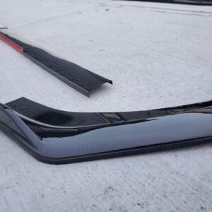 Universal red body kit Bumper lip splitter